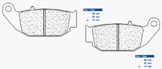 Fékbetét CL BRAKES 1259 RX3