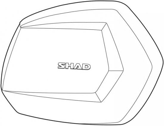 Spare part SC lid SHAD D1B35TRR jobb Alumínium