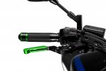 Brake lever without adapter PUIG 14VNN 3.0 extendable folding green/black