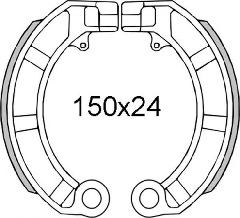 Fékpofák RMS 225120161 hátsó