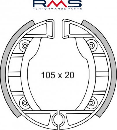 Fékpofák RMS 225120200