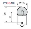 Izzó RMS 246510215 12V 10W, G18 narancssárga