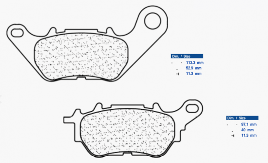 Fékbetét CL BRAKES 3115 MSC