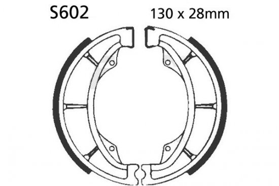 Fékpofák - készlet EBC S602 Rugókkal együtt