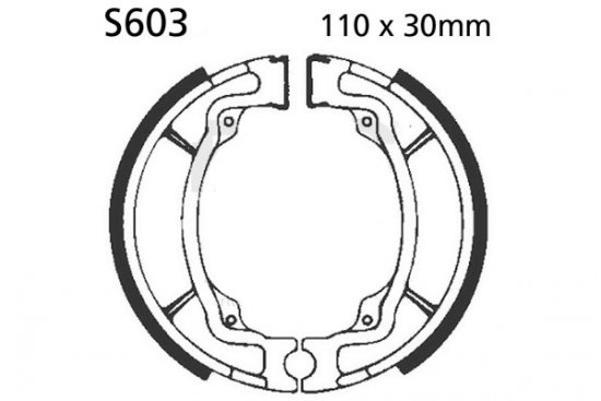 Fékpofák - készlet EBC S603 Rugókkal együtt