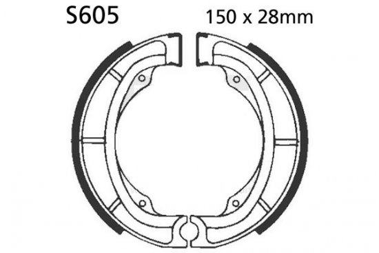 Fékpofák - készlet EBC S605 Rugókkal együtt