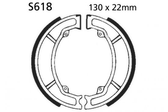 Fékpofák - készlet EBC S618 including springs