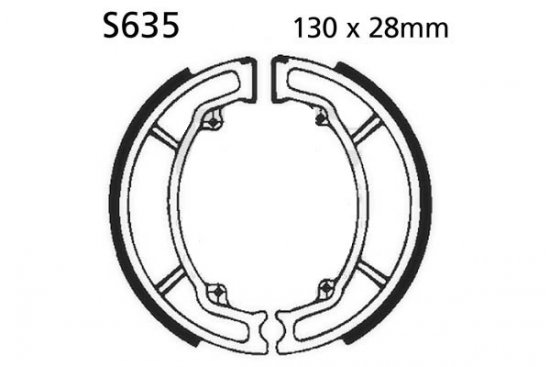 Fékpofák - készlet EBC S635 including springs