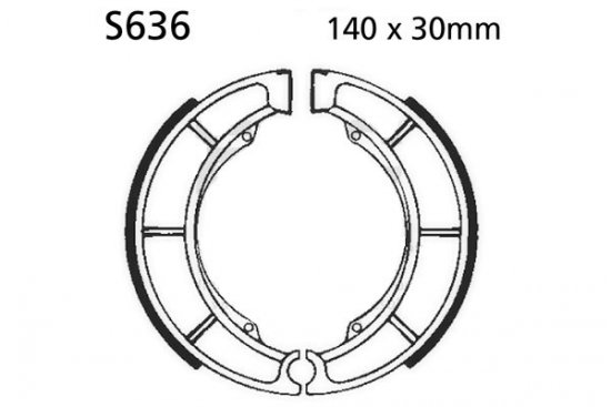 Fékpofák - készlet EBC S636 including springs