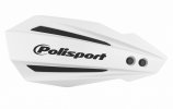 Handguard POLISPORT 8308500030 MX BULLIT with mounting system White