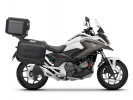 Complete set of aluminum cases SHAD TERRA BLACK, 37L topcase + 36L / 36L side cases, including mount SHAD HONDA NC 750 X