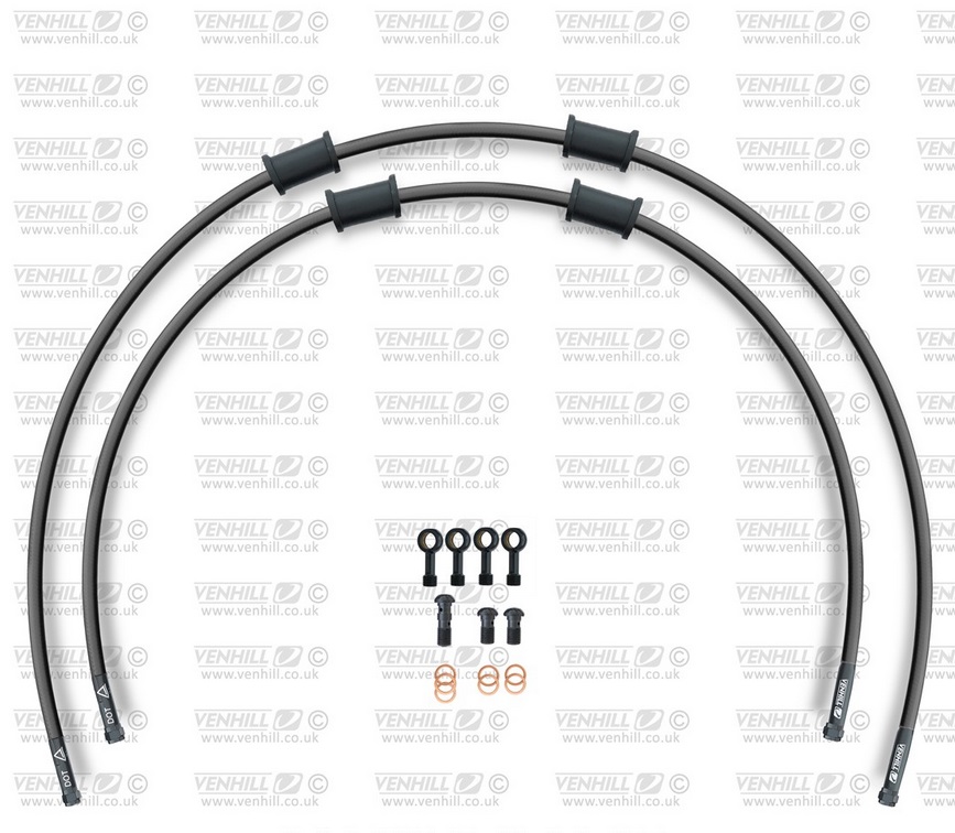 CROSSOVER Front brake hose kit Venhill SUZ-10013FB-BK POWERHOSEPLUS (2 tömlő egy készletben) Black hoses, black fittings