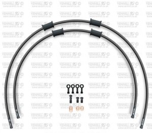 CROSSOVER Front brake hose kit Venhill SUZ-10009FB-BK POWERHOSEPLUS (2 tömlő egy készletben) Black hoses, black fittings