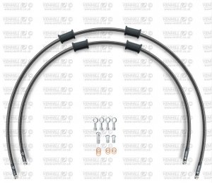 CROSSOVER Front brake hose kit Venhill SUZ-10009F-CB POWERHOSEPLUS (2 tömlő egy készletben) Carbon hoses, chromed fittings