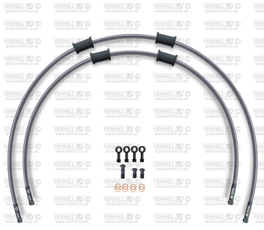 CROSSOVER Front brake hose kit Venhill SUZ-10009FB POWERHOSEPLUS (2 tömlő egy készletben) Clear hoses, black fittings