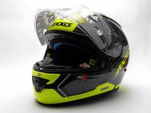 FULL FACE helmet AXXIS COBRA rage a3 gloss fluor yellow XL