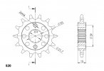 Első lánckerék SUPERSPROX CST-1042:15 15 fogak,520