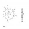 Első lánckerék SUPERSPROX CST-548:14 14 fogak,428