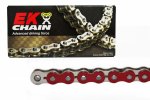 Motocross lánc - Made in JAPAN EK 520 MRD7 120 L Red/Silver