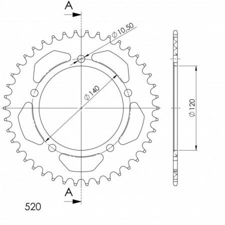 Alumínium csillagkerék SUPERSPROX RAL-1793:41-SLV ezüst