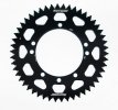 Rear ALU sprocket SUPERSPROX RAL-457:50-BLK fekete 50 fogak,420