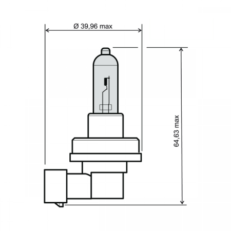 Lamp RMS 246510072 12V 35W, H8 kék