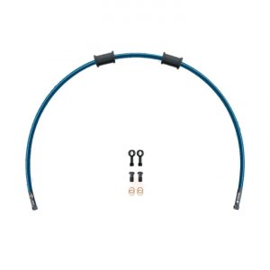 Tömlő kuplunghoz Venhill POWERHOSEPLUS (1 tömlő egy készletben) Translucent blue hoses, black fittings