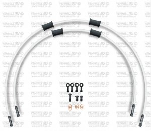 CROSSOVER Front brake hose kit Venhill KAW-6014FB-WT POWERHOSEPLUS (2 tömlő egy készletben) White hoses, black fittings