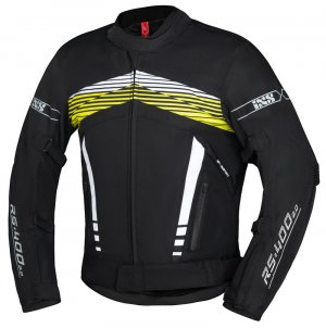 Sport jacket iXS RS-400-ST 3.0 black-white-yellow fluo M