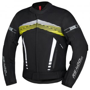 Sport jacket iXS RS-400-ST 3.0 black-white-yellow fluo S