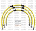 STANDARD Front brake hose kit Venhill YAM-10003F-YE POWERHOSEPLUS (3 tömlő egy készletben) Yellow hoses, chromed fittings