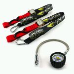 Cycra tie downs and tire gauge